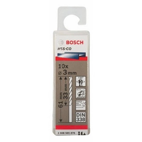 Mũi khoan INOX HSS-Co Bosch 2608585876 3mm