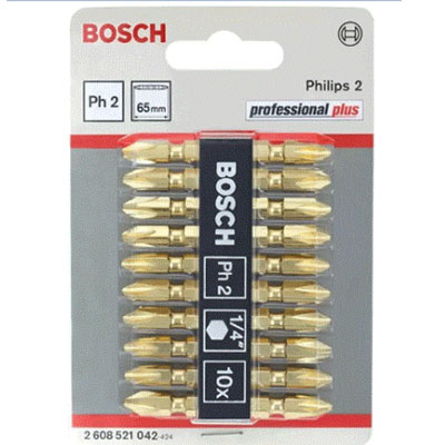 Bộ mũi vặn vít 10 cây Bosch 2608521042