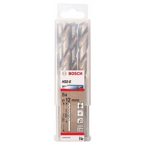 Mũi khoan sắt HSS-G Bosch 2608595081 12.0mm